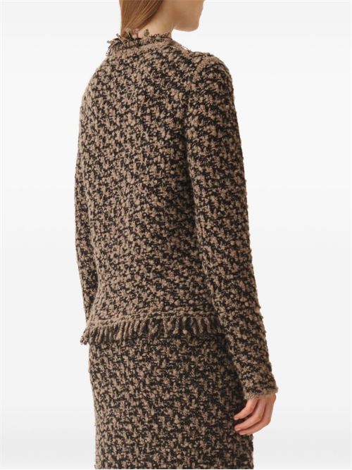 Giacca donna con frange in tweed Fabiana Filippi | GCD225F122L629VR2